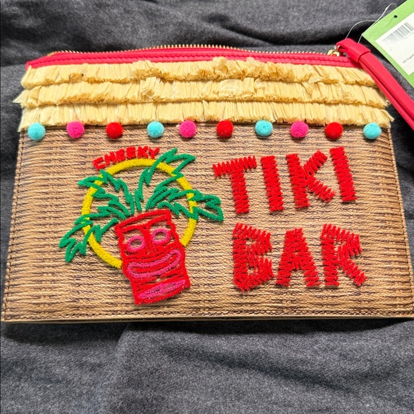 Kate Spade "Breath of Fresh Air" Tiki Bar clutch NWT - Picture 4 of 12